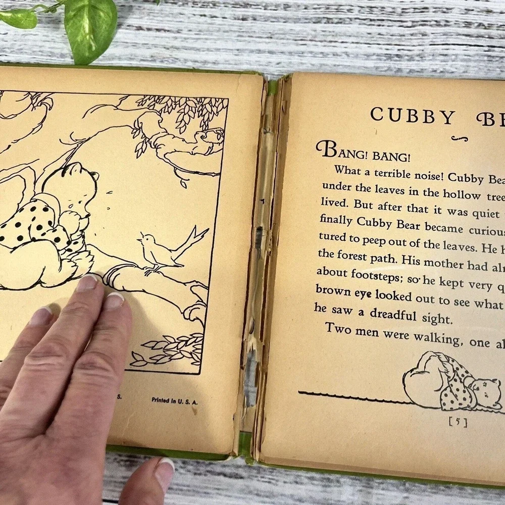 Vintage Cubby Bear Children's Book A Stand Out Whitman Publishing